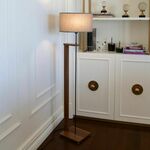 AYD-3132 Dark Grey Wooden Floor Lamp