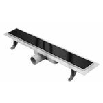 Linearni odvod Black Glass Inox 700