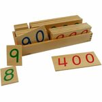 Montessori Montesori Drvene numeričke pločice 1-9000 veće sa kutijom