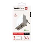 Adapter strujni 2xUSB 3A beli
