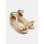 Sinsay - Sandale s platformom i pokrivenom petom - nude nude SS 2025 899DG-02X