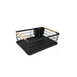 Kamille 0756 - Metalni ocedjivac sa sudove sa drvenim ruckama 43,5x15,5x32,5 cm