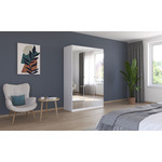 Reflect ormar 3 vrata /ogledalo 135x54x210 cm beli