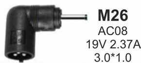 NPC-SA03 (M26) Gembird konektor za punjac 65W-19V-2.37A