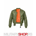 Zelena fajerka MA1 Brandit pilot jakna