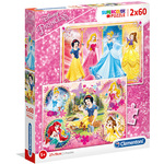 CLEMENTONI PUZZLE 2X60 PRINCESS