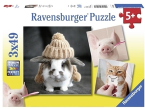 Ravensburger puzzle (slagalice) - Smesne životinje portret RA08028