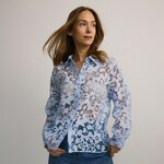 Reserved - Košulja od viskoze s dezenom bledoplavo 87% VISCOSE, 13% POLYESTER WD941-05X