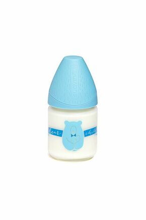 Suavinex staklena flašica za bebe 3P S plavi medved