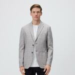 Reserved - MEN`S BLAZER bež 55% LINEN, 45% COTTON 7784H-80P