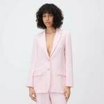 Reserved - LADIES` BLAZER pastelno pink 55% POLYESTER, 45% LYOCELL 231FT-03X