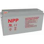 NPP NPG12V-150Ah, GEL BATTERY, C20=150AH, T16, 485*172*240*240, 38,5KG, Light grey