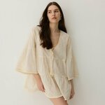 Reserved - LADIES` PONCHO nude 100% COTTON 111CP-02X