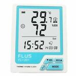 Bez brenda Merač temperature i vlažnosti sa satom Flus FL-201