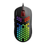FanTech Hive UX2 gejming miš, žični, 12000 dpi, crni