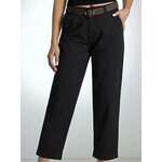 Sinsay - Pantalone s kaišem - crno crno SS 2025 659DA-99X