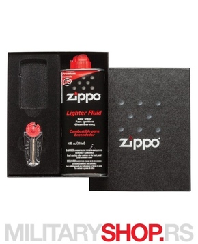Zippo Slim GiftBox Benzin i Kremen