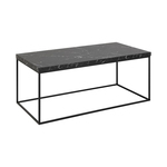 Barossa klub sto 110x55x45 cm crni mermer / metal