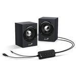 Genius SP-HF385BT zvučnici, 2.0, bežični, bluetooth, crni iPhone, iPod, iPad, USB