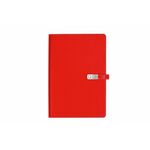 ALICANTE Notes sa magnetnim preklopom A5 - Crvena , papir Šamoa 80 g/m2