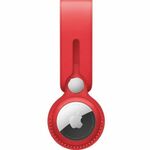 Apple AirTag Leather Loop Red