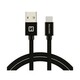 Swissten Data kabl tekstil USB na TIP C 1 2m crni