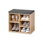 KESPER KSP15925 MINI CIPELARNIK HRAST SA JASTUKOM ZA SEDENJE 51.5 x 48 x 29,5 CM