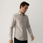 Reserved - Slim košulja od egipatskog pamuka bež 100% COTTON 7926H-08X