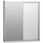 Ormar Maciej 208x67x240 bela/ogledalo