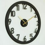 WALLXPERT Zidni sat Stroke Metal Wall Clock APS115