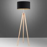 Podna lampa Goldi crna