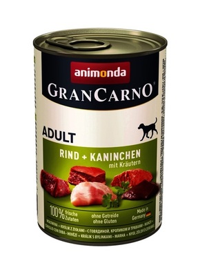 Animonda Hrana za pse Gran Carno Adult Govedina i zec s biljem 400gr