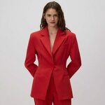 Reserved - Strukirani sako s mešavinom viskoze crvena 75% POLYESTER, 19% VISCOSE, 6% ELASTANE YT238-33X