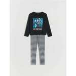 Reserved - GIRLS` PYJAMA crno 100% COTTON 796BW-99X