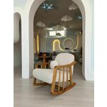 Kleamini - Whte White Wing Chair