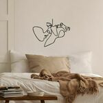 Wallity To Feel Black Decorative Metal Wall Accessory