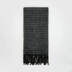 Reserved - Šal s resama crno 100% POLYESTER 1251V-99X