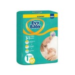 EvyBaby Pelene Twin 1 Newborn 2-5kg 60kom 3u1
