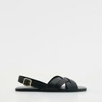 Reserved - LADIES` SANDALS crno 70% LEATHER, 30% POLYURETHANE 614CP-99X