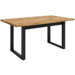 Max sto 160x90x77 cm crni/natur (wotan hrast)