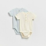 Reserved - Pakovanje od 2 pamučna bodija krem 100% COTTON 5364S-01X