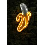 WALLXPERT Zidna LED dekoracija Banana YellowWhite
