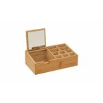 Organizator Bamboo s ogledalom 24,3x8x14cm natur