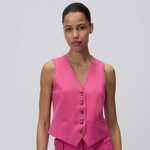 Reserved - Prsluk od mešavine viskoze pink 66% POLYESTER, 30% VISCOSE, 4% ELASTANE YS562-42X