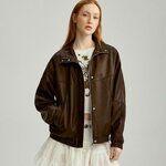 Oversize jakna braon