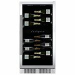 Dunavox DX-58.258DB samostojeća vitrina za vino, 2 temperaturne zone