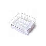 Kamille 0763D - Metalni ocedjivac sa sudove - Beli 37 x 33 x 13,5cm