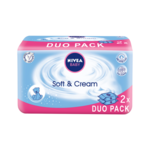 NIVEA Baby Soft&Care vlažne maramice duo pakovanje 2*63pcs