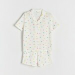 Reserved - GIRLS` PYJAMA krem 100% COTTON 478CZ-01X