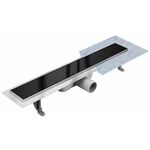 Linearni odvod crno staklo Inox 500